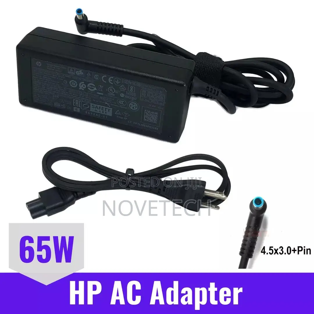 Laptop Charger 65w Hp Adapter Elitebook 840g3 840-G5 850-G5.