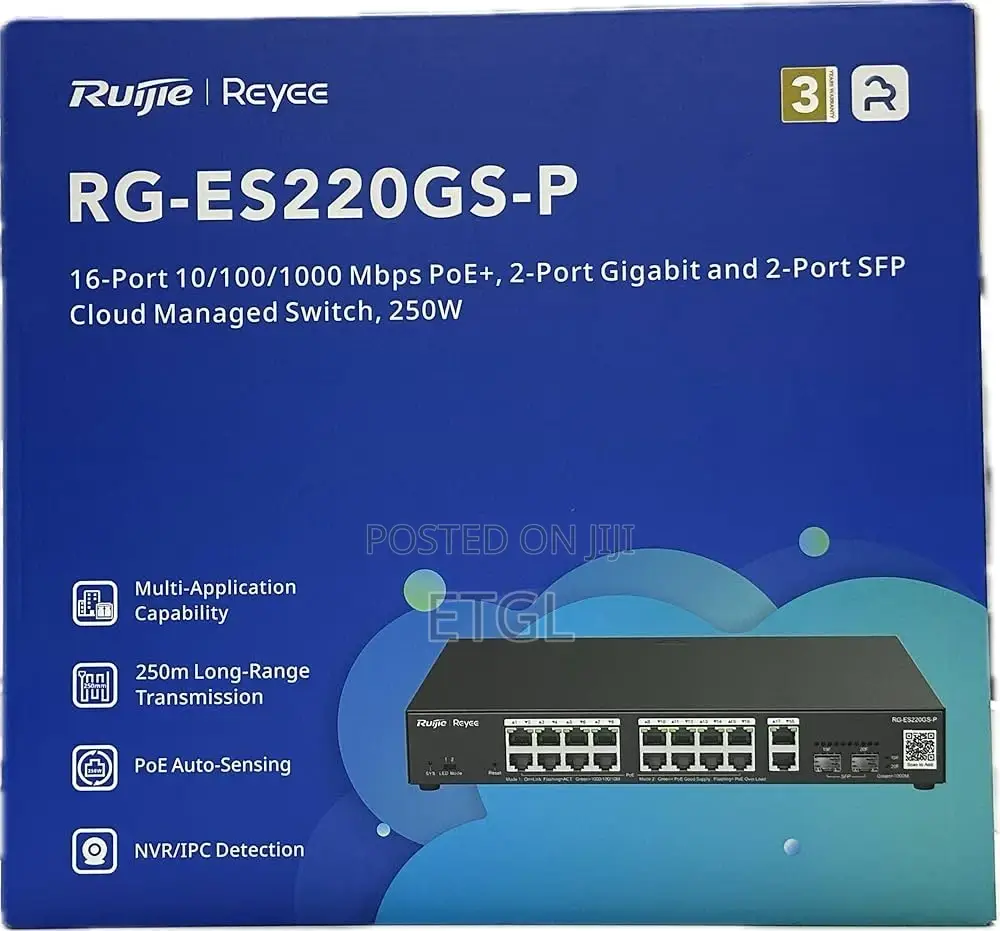Rg-Es220gs-P: 20-Port Gigabit Smart Cloud-Managed Poe Switch