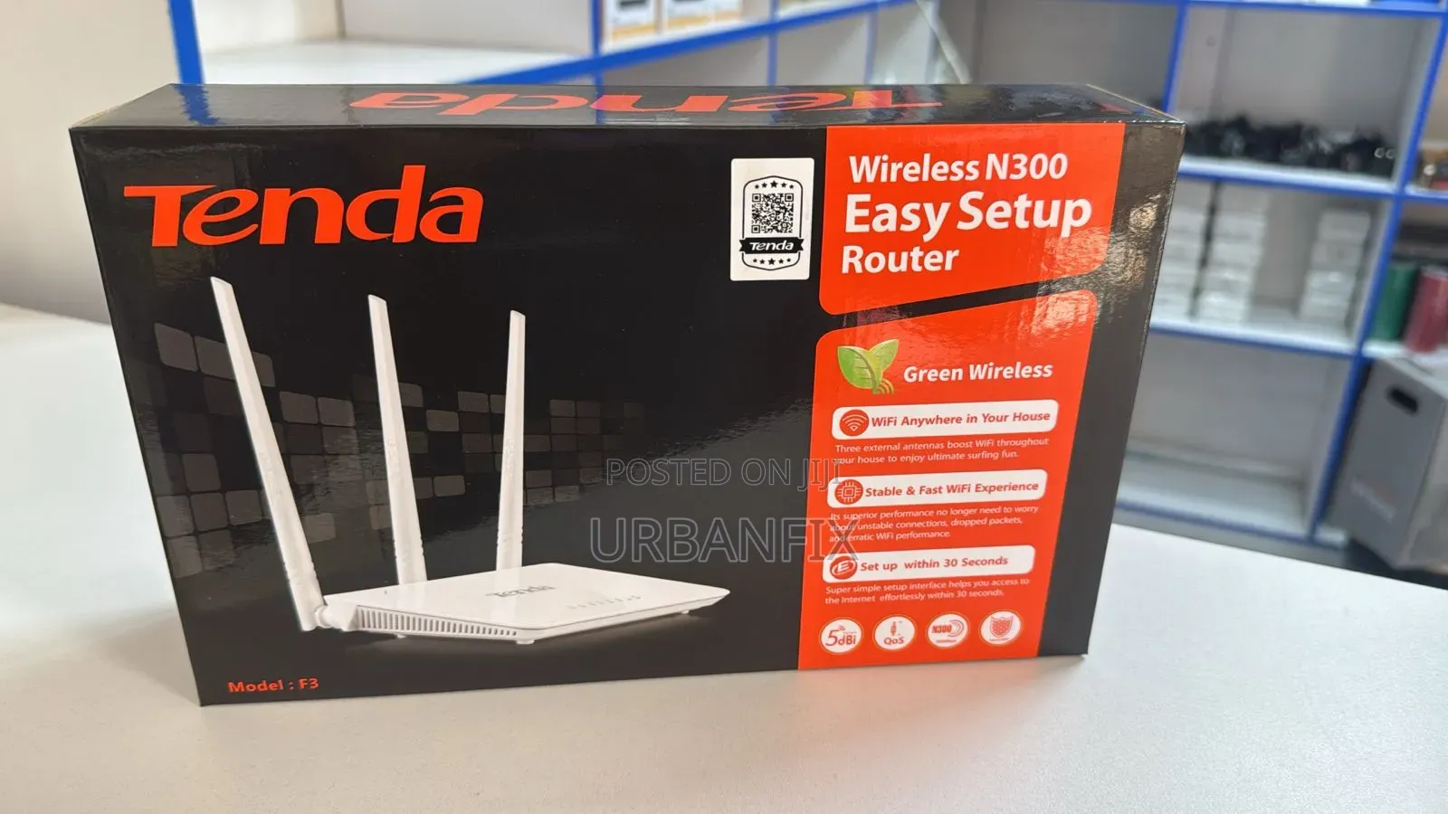 Tenda F3 Wireless Router With Fast Speeds of Upto 300mbps