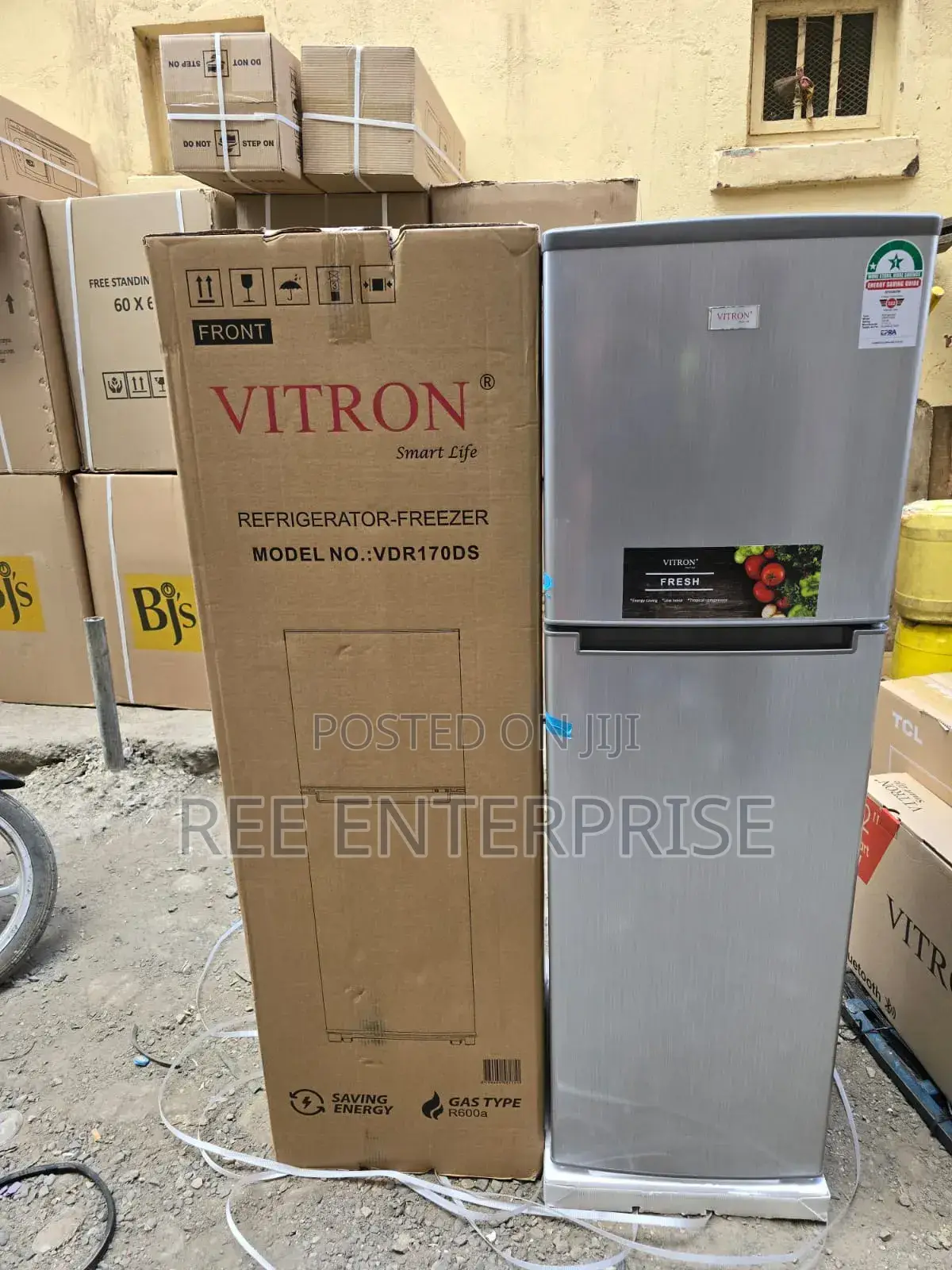 170 Liters Double Door Fridge Vitron-
