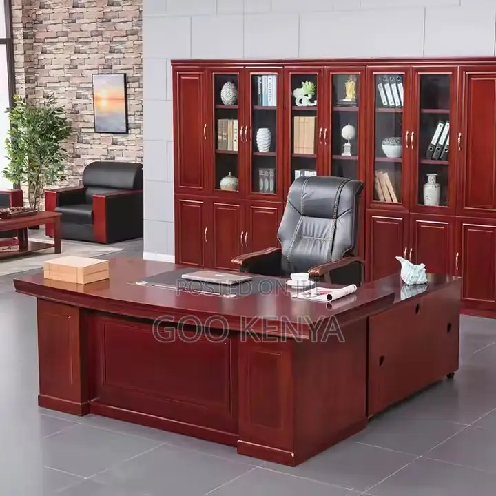 Executive Desk ; 1.6meters Red -Mahogany Executive Desk