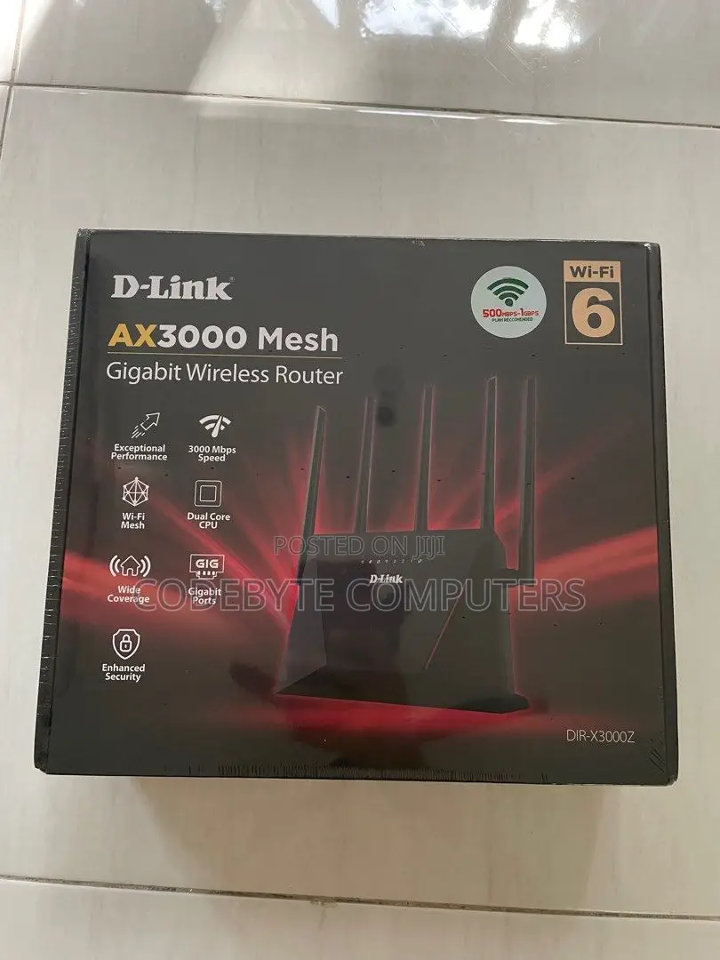 D-link Ax3000 Mesh Gigabit Wi-fi 6 Router - Dir-x3000z