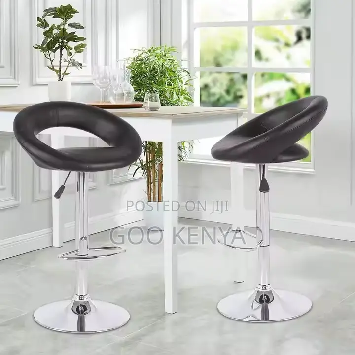 Home Chair ; Leather Barstool Swivel Adjustable