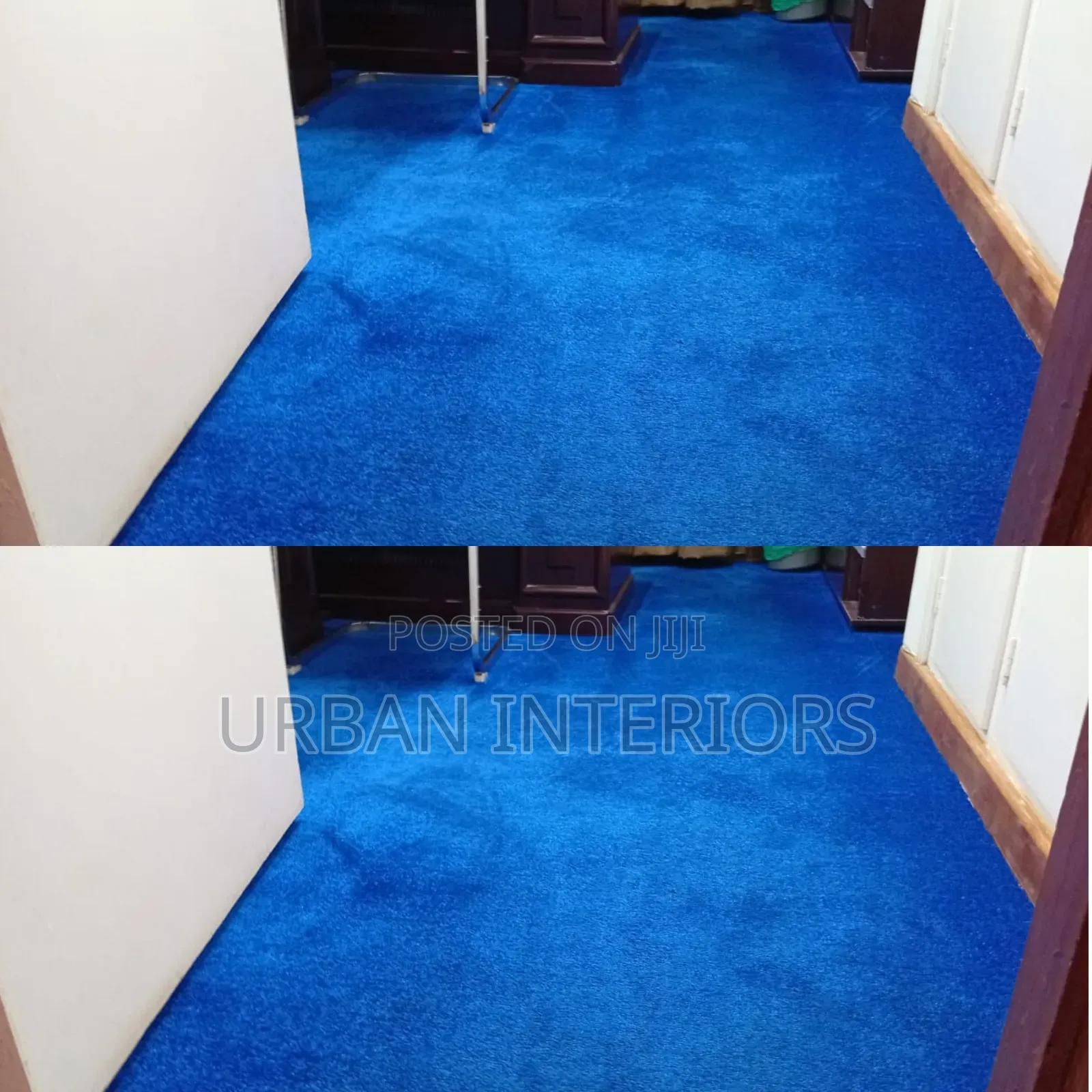 Royal Blue Wall to Wall Carpet New Design