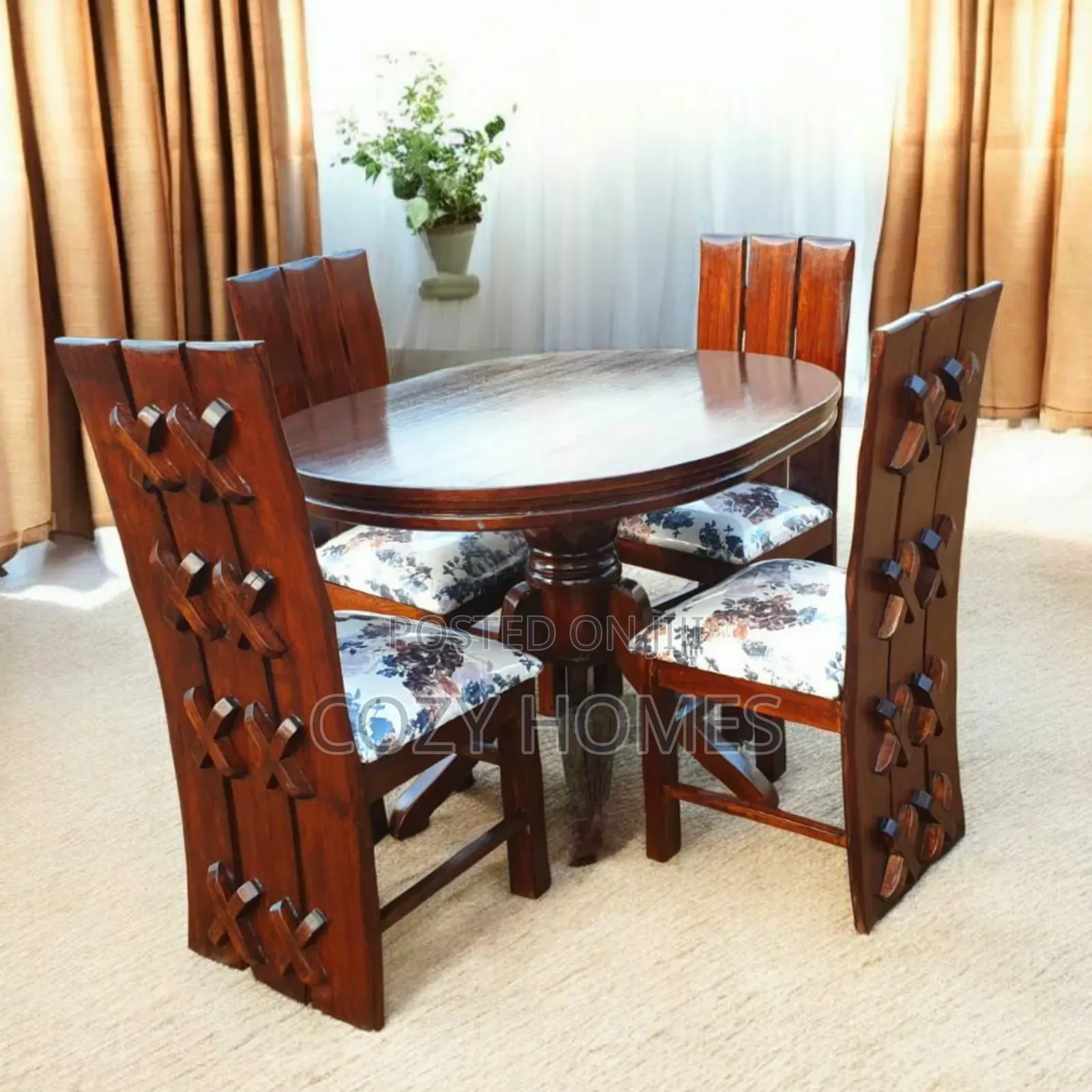 Dining Table, Family Friendly, Wooden 4 Seater Dining Table