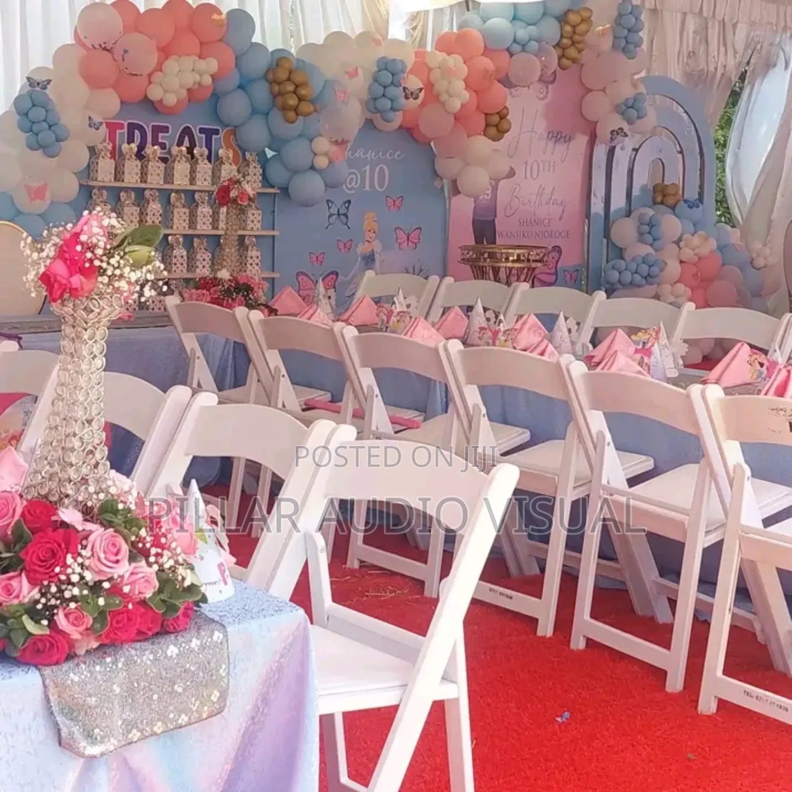Foldable Seats/Foldable Chairs, Hire Tents Tables