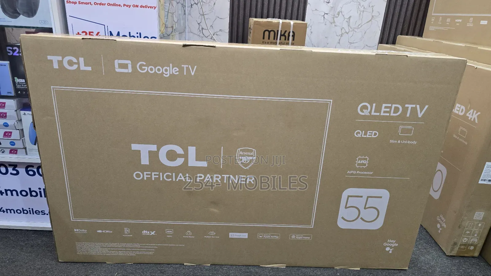 TCL 55-Inch 55t6c Qled Google Tv (Bezel Less)