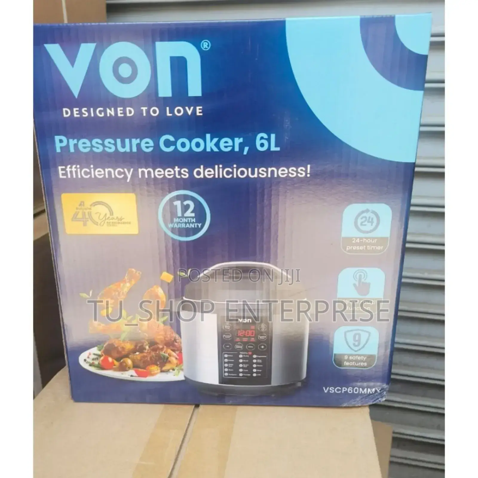 Cooker!!6 Litres Von Electric Pressure