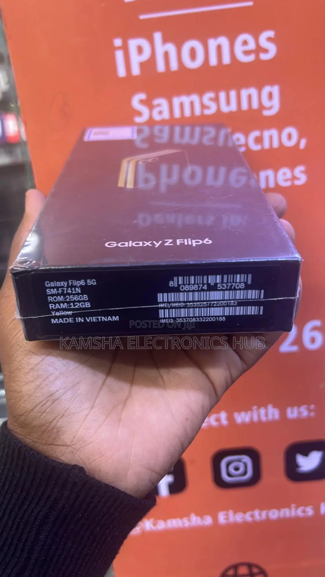 New Samsung Galaxy Z Flip6 256 GB Black
