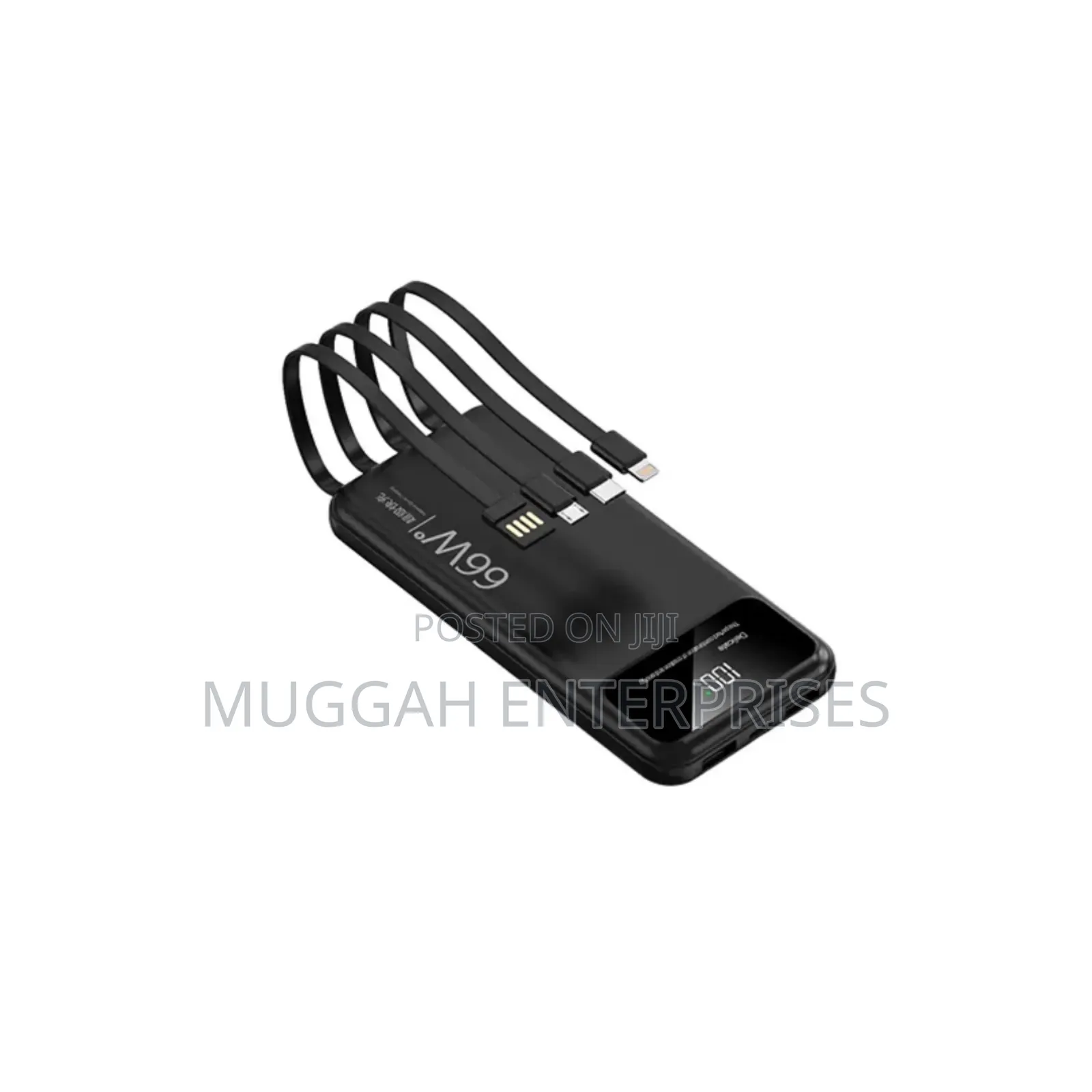 20000 Mah 66 Watts Power Bank With Inbulit Charging Cables