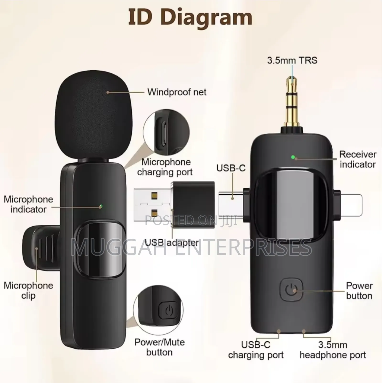 3 In 1 Lavier Microphone For Vontent Creation Interview