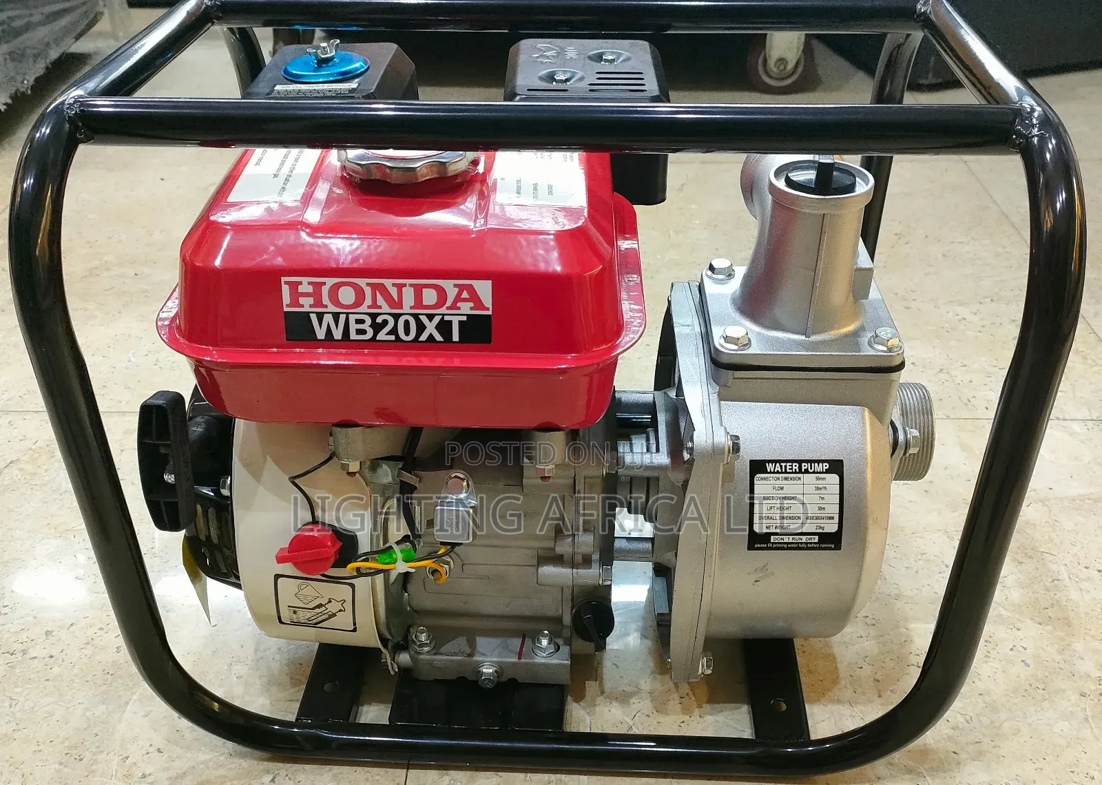 New Honda 2" WBX 20t Japan Water Pump 7.5hp