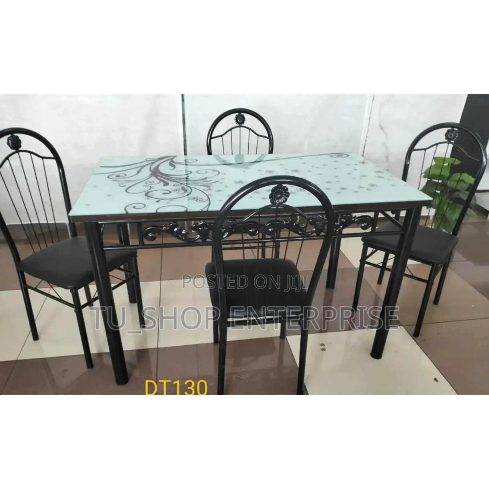 Table! Executive White 4 Sitter Dinning