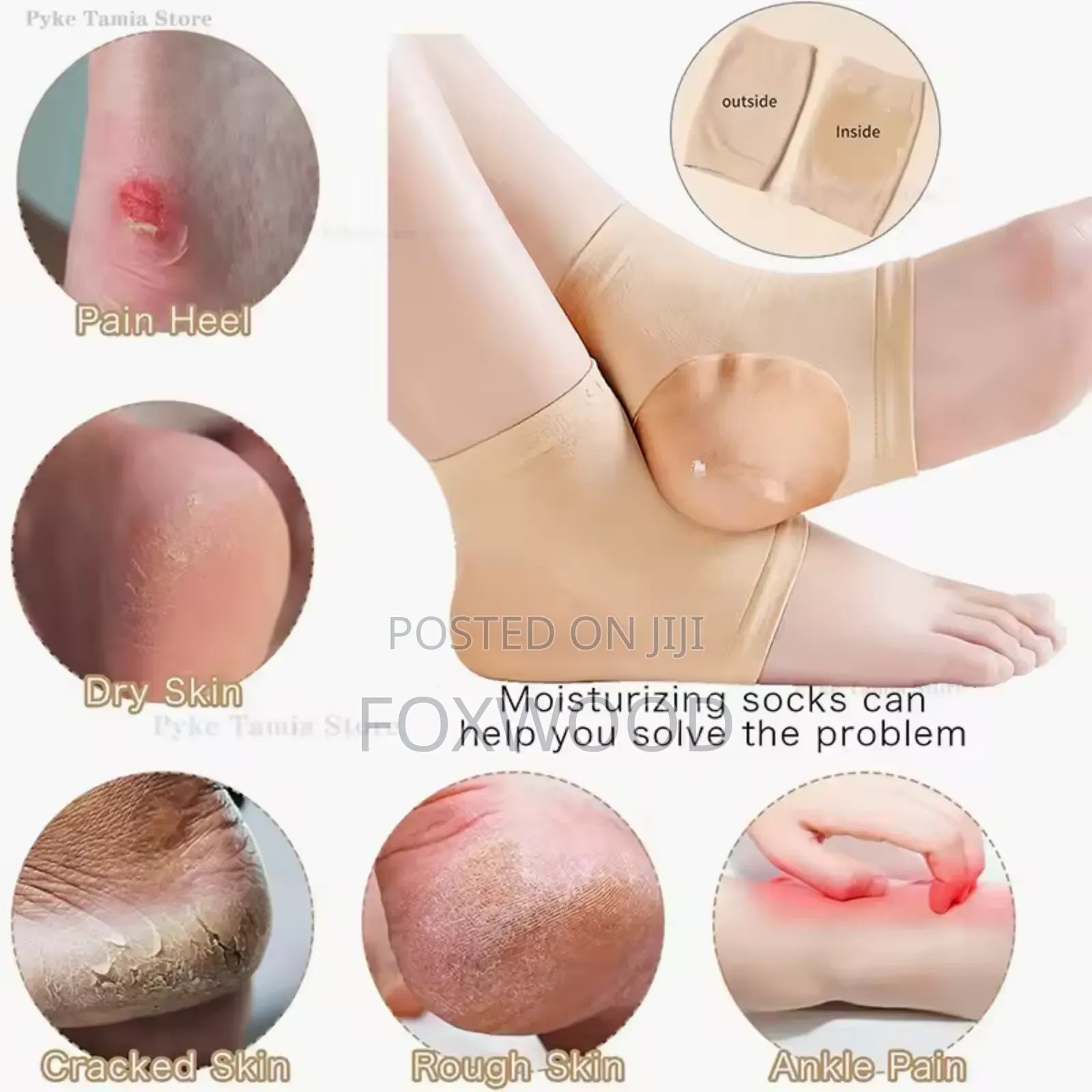 Anti Cracking Heel Sleeves Pair