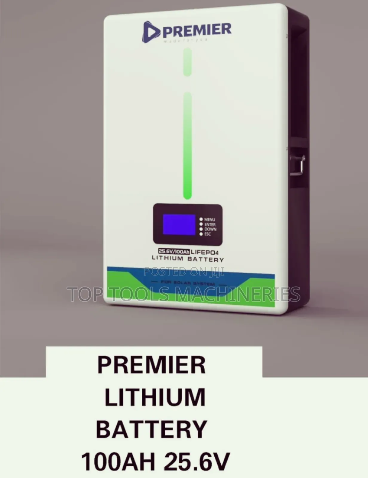 Premier 2.56kw 100ah 25.6v Lithium Battery