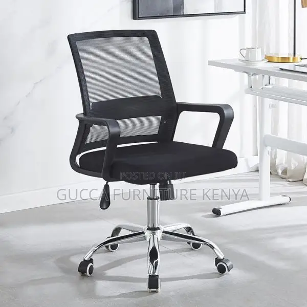 Office Chair: Office Chair With Portable Wheels and Armrest