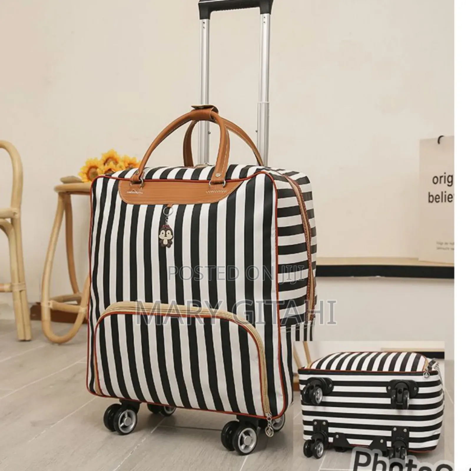 Trolley Travel Bag With 4 Universal Wheels*