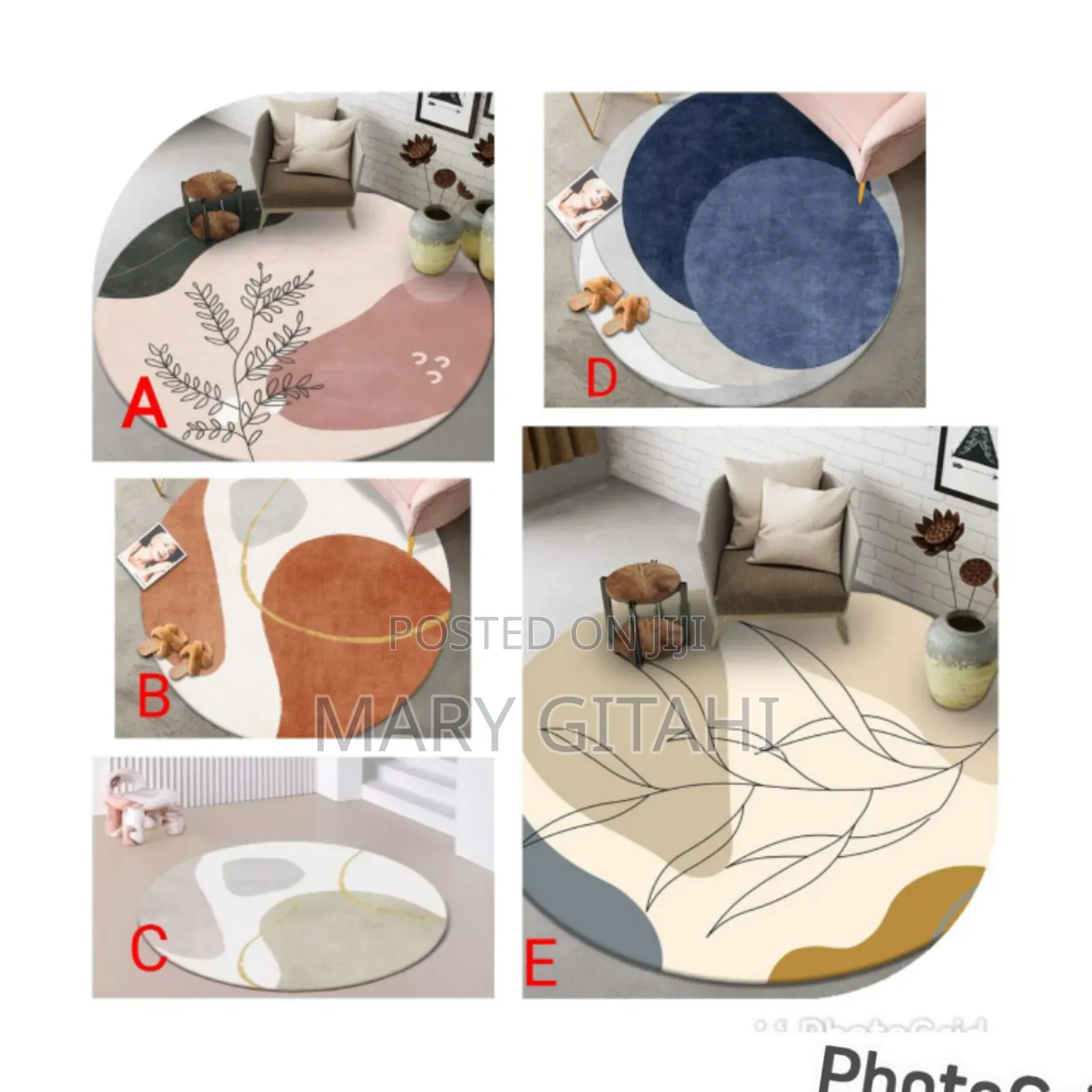 New Design Modern Minimalist Round Rugs