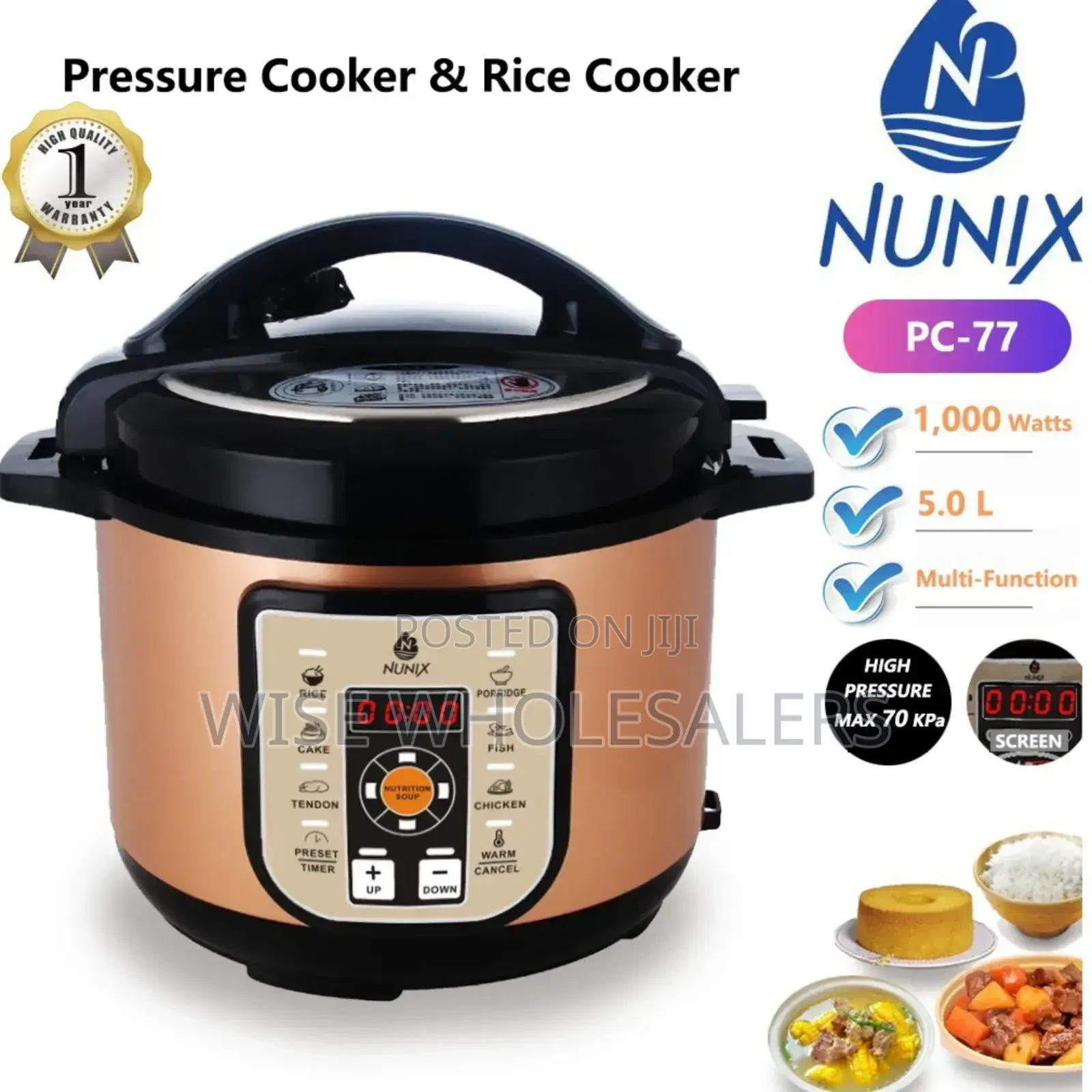 Nunix Pc-77 Electric Pressure Cooker