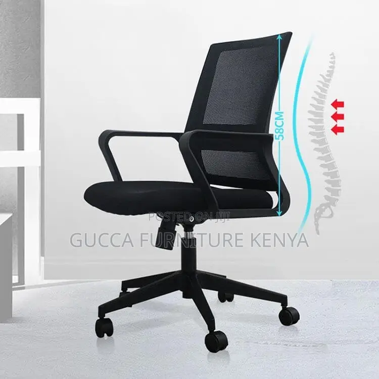 Chairs:Solid Ergonomic Computer Chair With Swivel Function