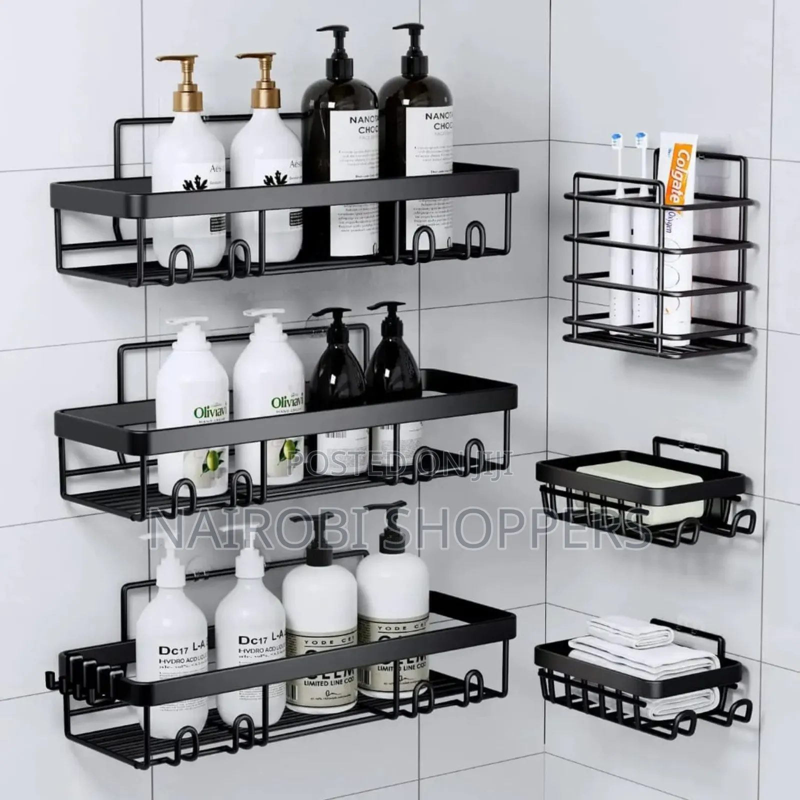 Shower Caddy Organizers 6pcs Set