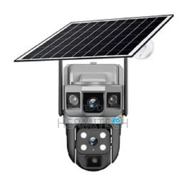 4g Dual Lens Camera Solar Powered Pan Tilt Security Camera