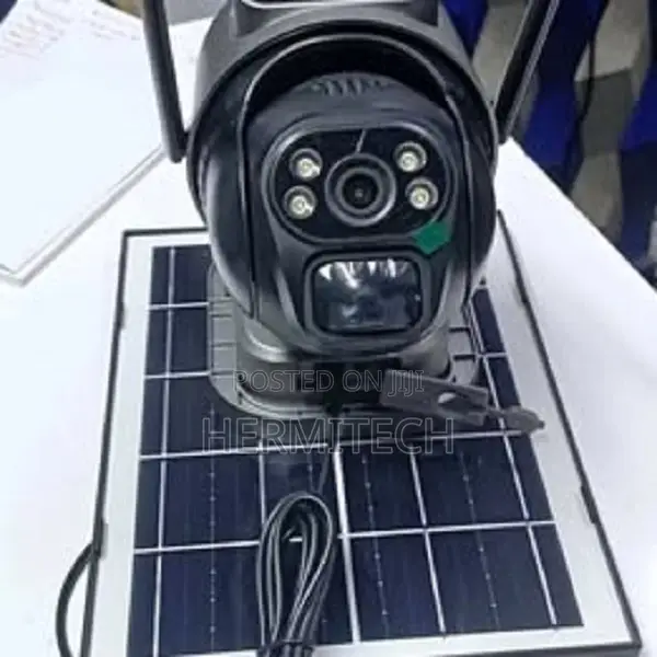 4g Dual Lens Camera Solar Powered Pan Tilt Security Camera