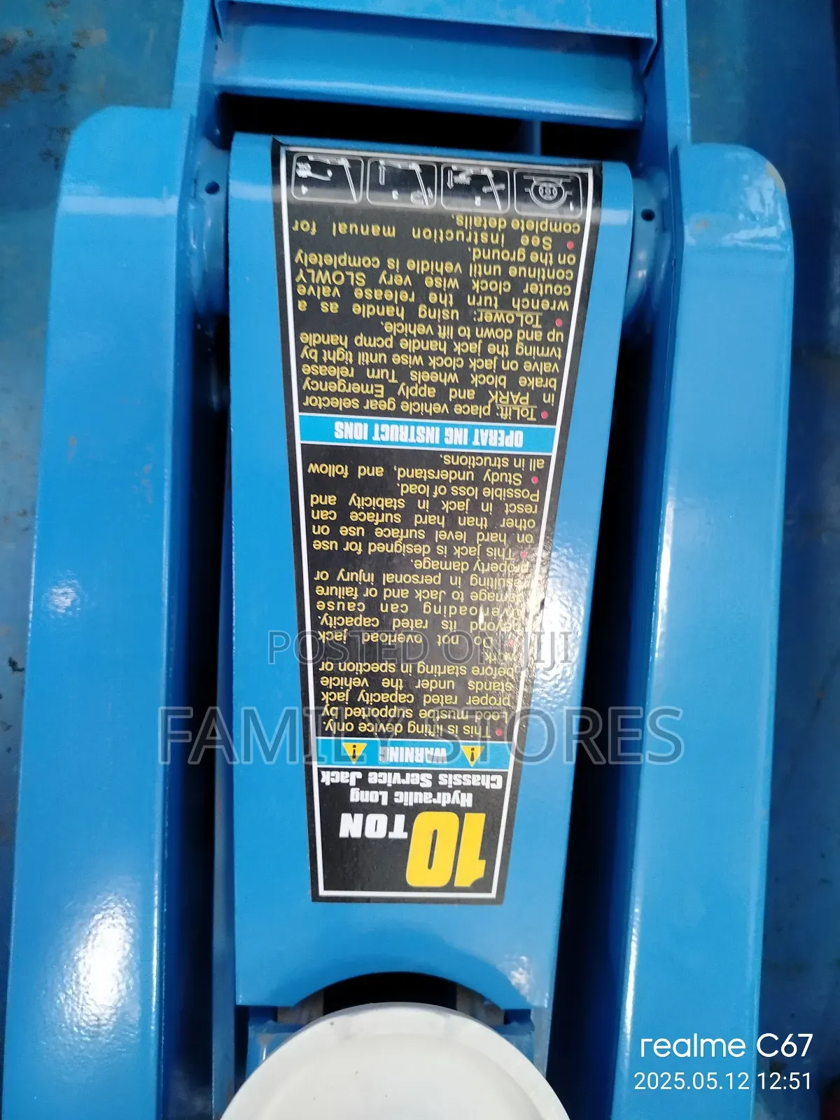 Commercial 10tonne Trolley Jack Machine Hydraulic.