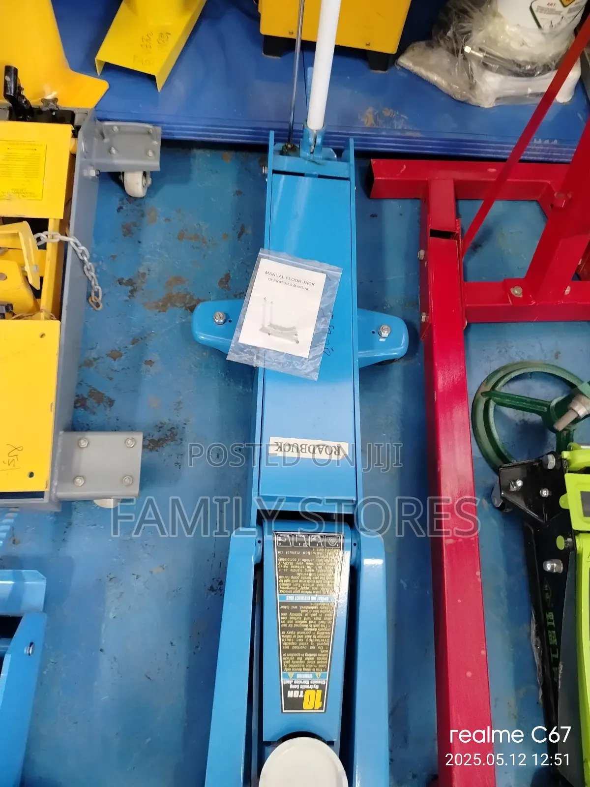 Commercial 10tonne Trolley Jack Machine Hydraulic.