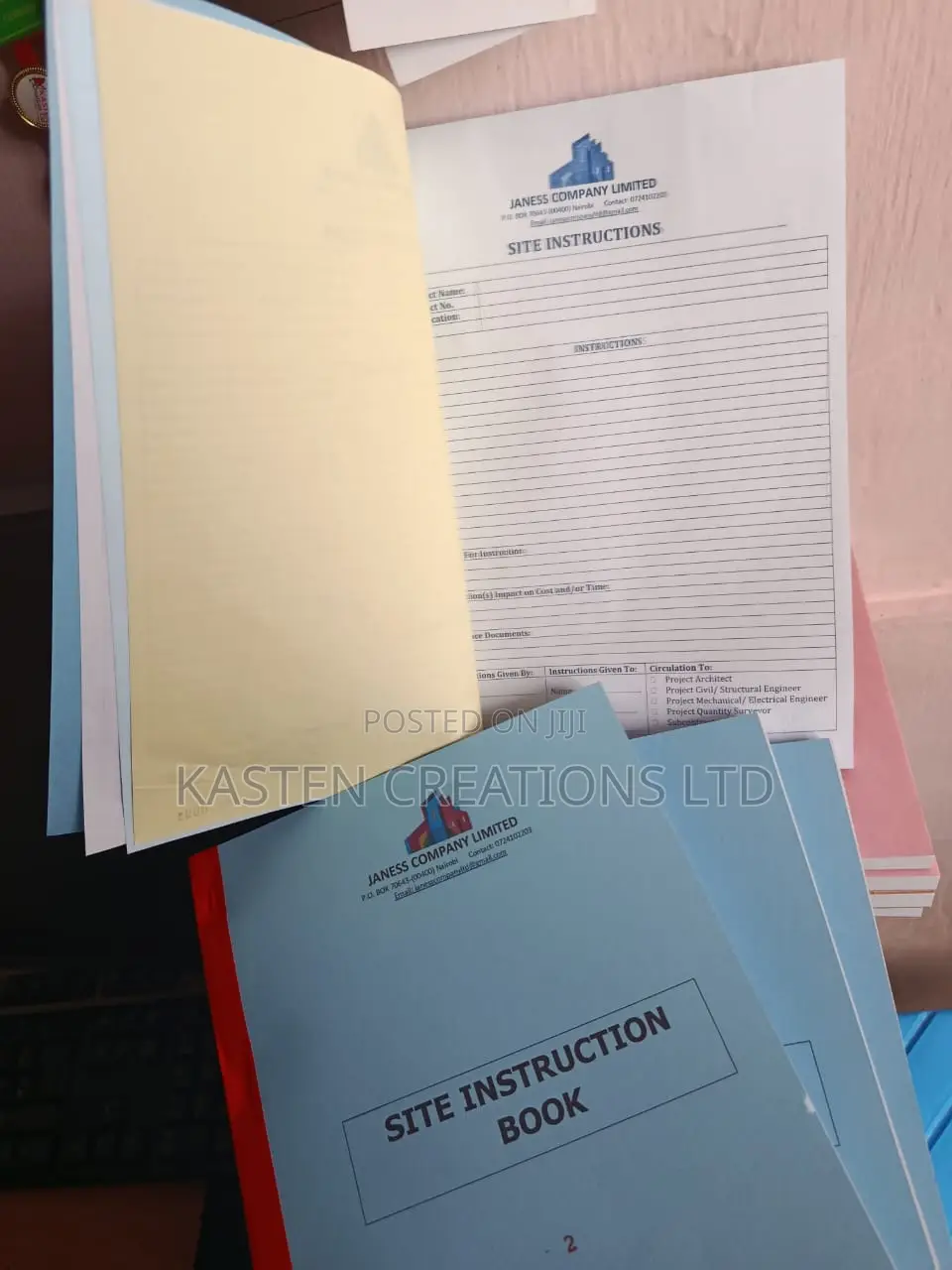 Receipt Books:Rent/Transport/Business