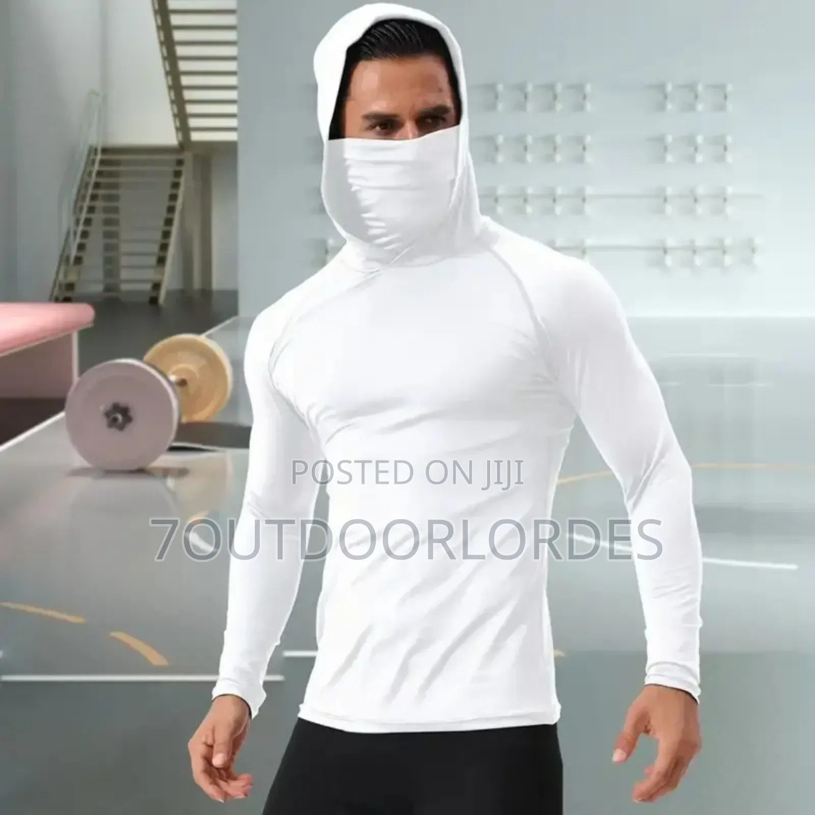Hooded Compression Tshirt – Baselayer Running, Gym Fitness