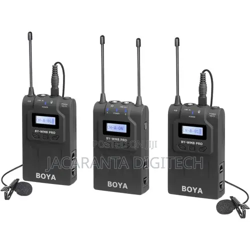 Boya by-Wm8 Pro- Dual-Channel Wireless Lavalier System