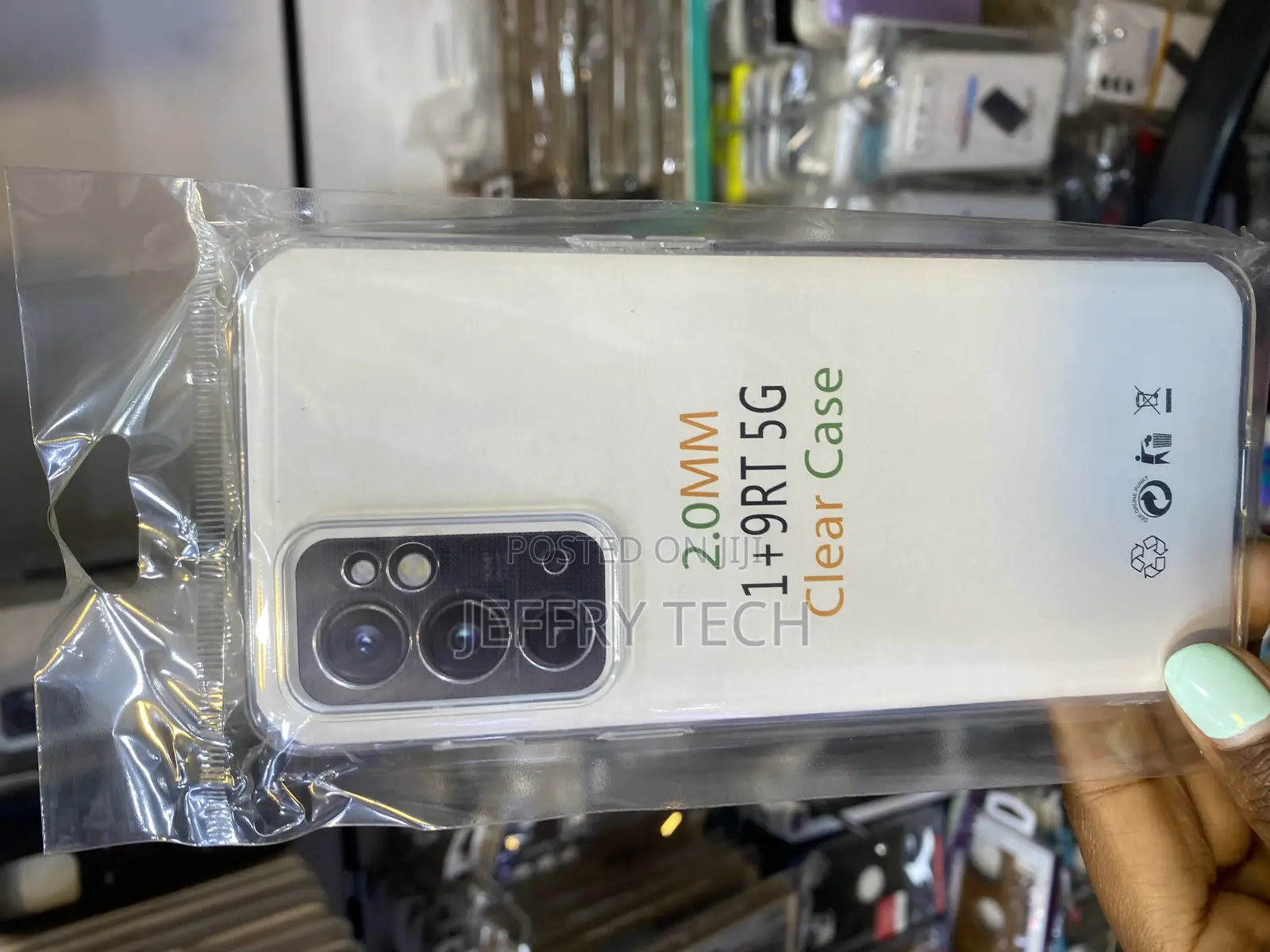 Giftkart Shockproof Clear Back Cover Case for Oneplus 9rt