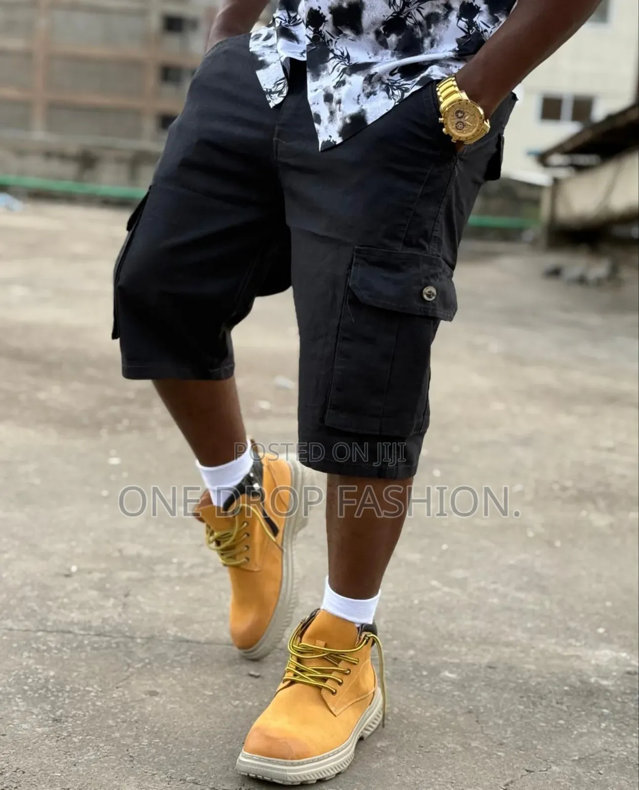 Black-Men Cargo Shorts