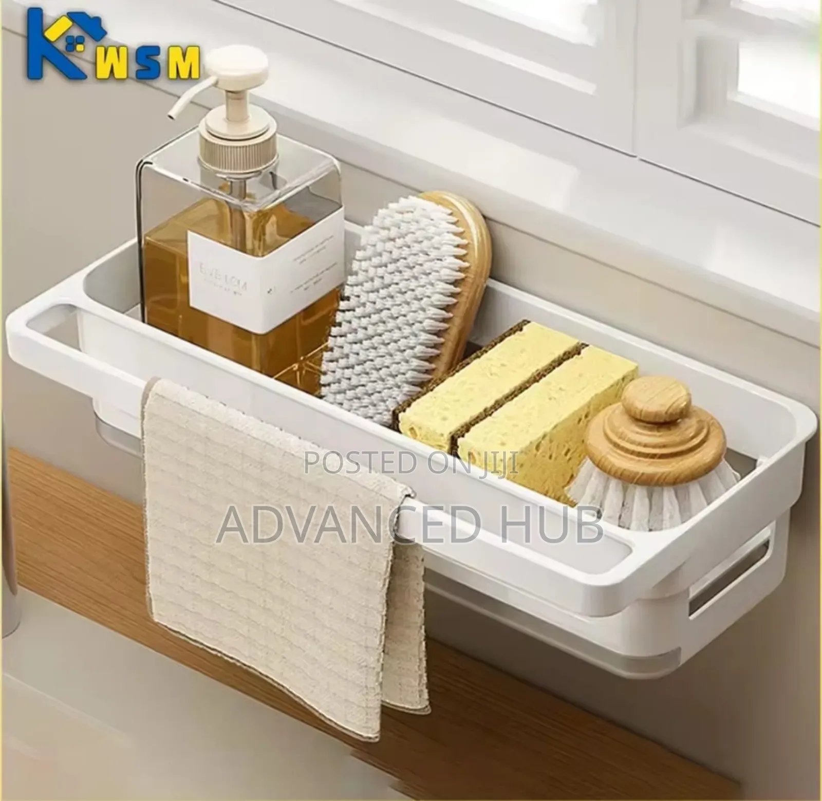 Wall Mounted Sink Caddy Organizer
