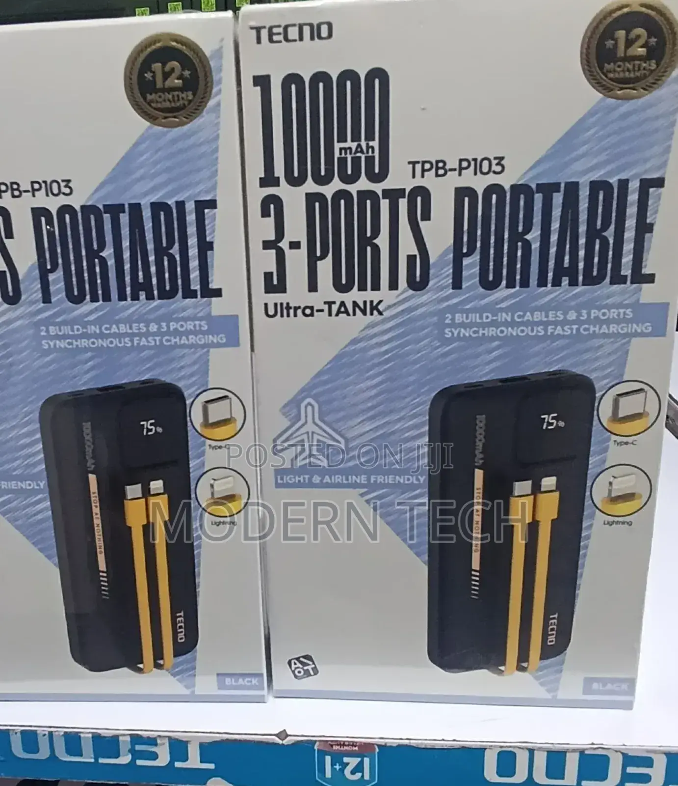 Tecno TPB-103 10000mah Power Banks
