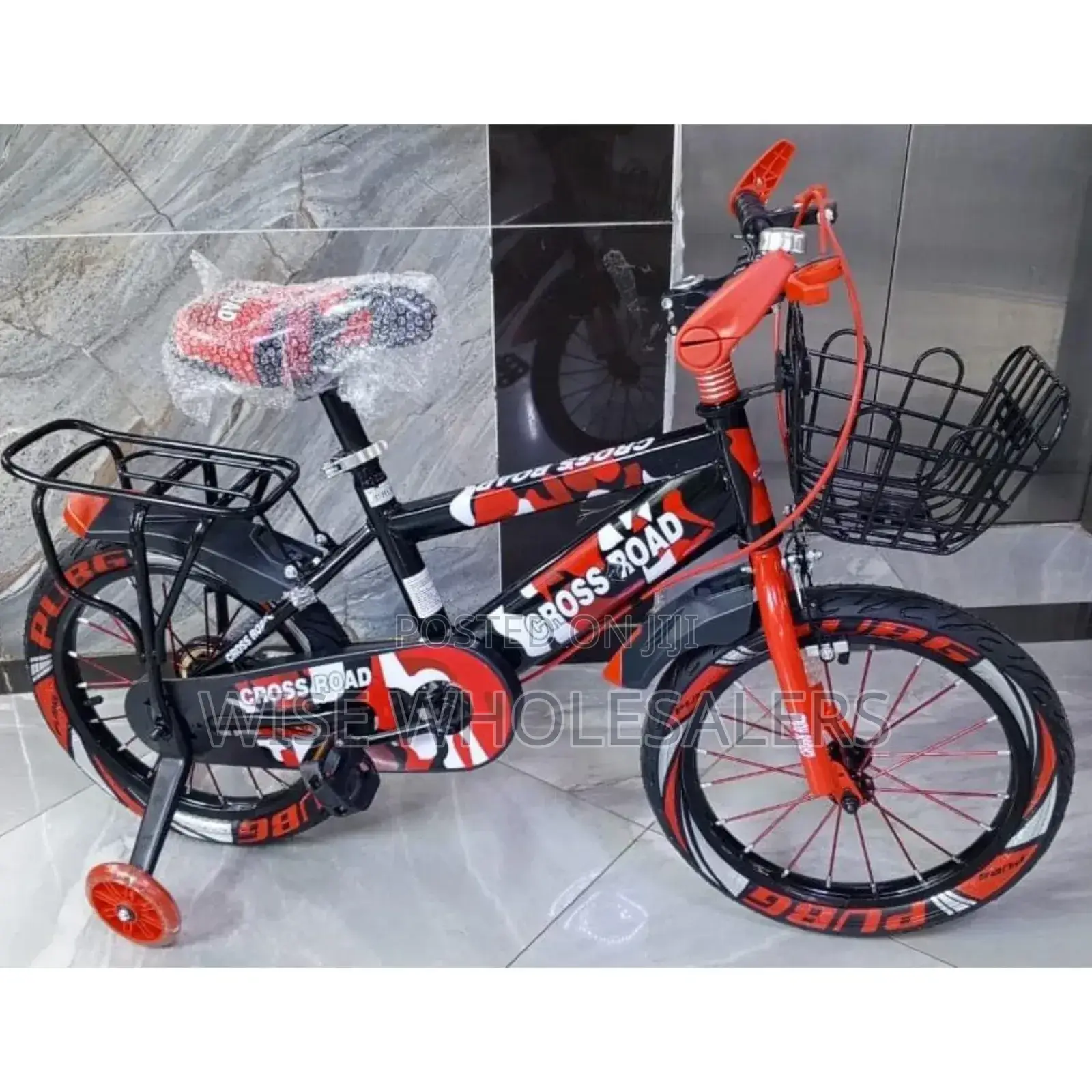 Kids Bike Bicycle Size 16 4-8 Years With Side Wheels
