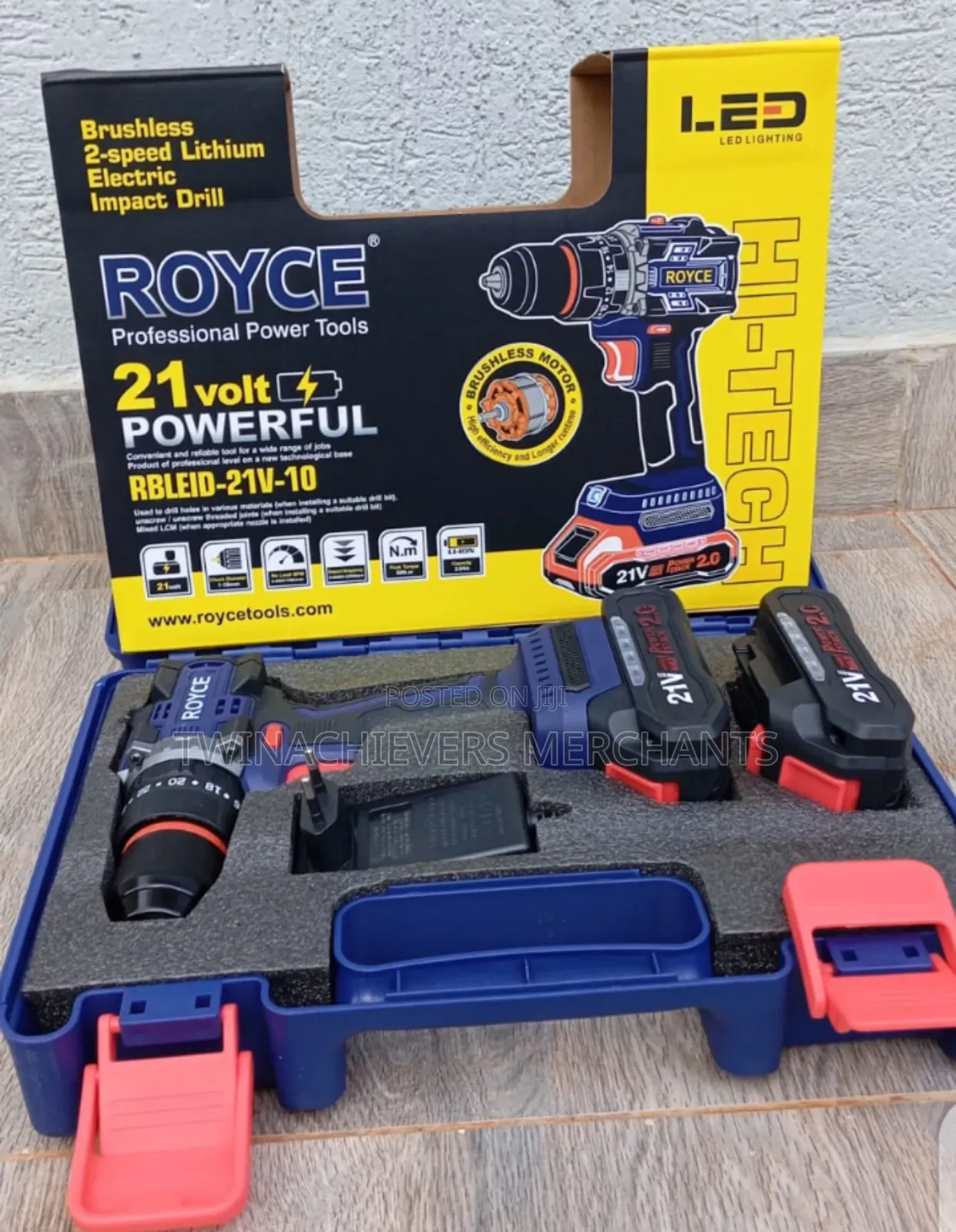Powerful 21v Royce Cordless Drill