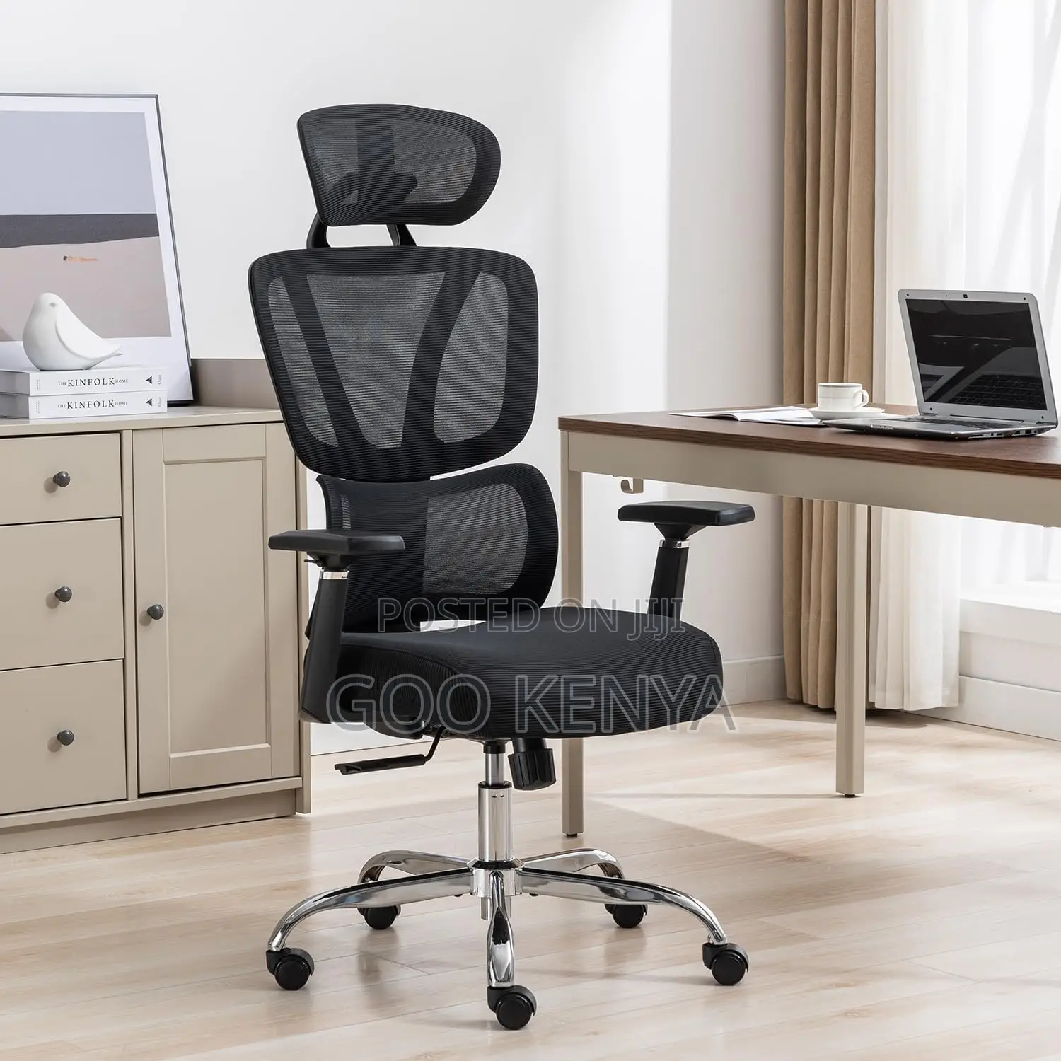 Office Desk ; Ergonomic Office Chair With Adjustable Heigt