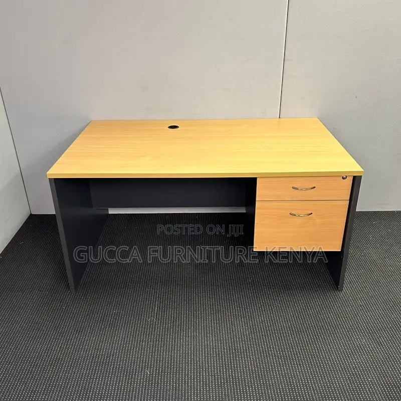 Office Desk: 120cm Classic Cherry Wood Study Clerical Desk