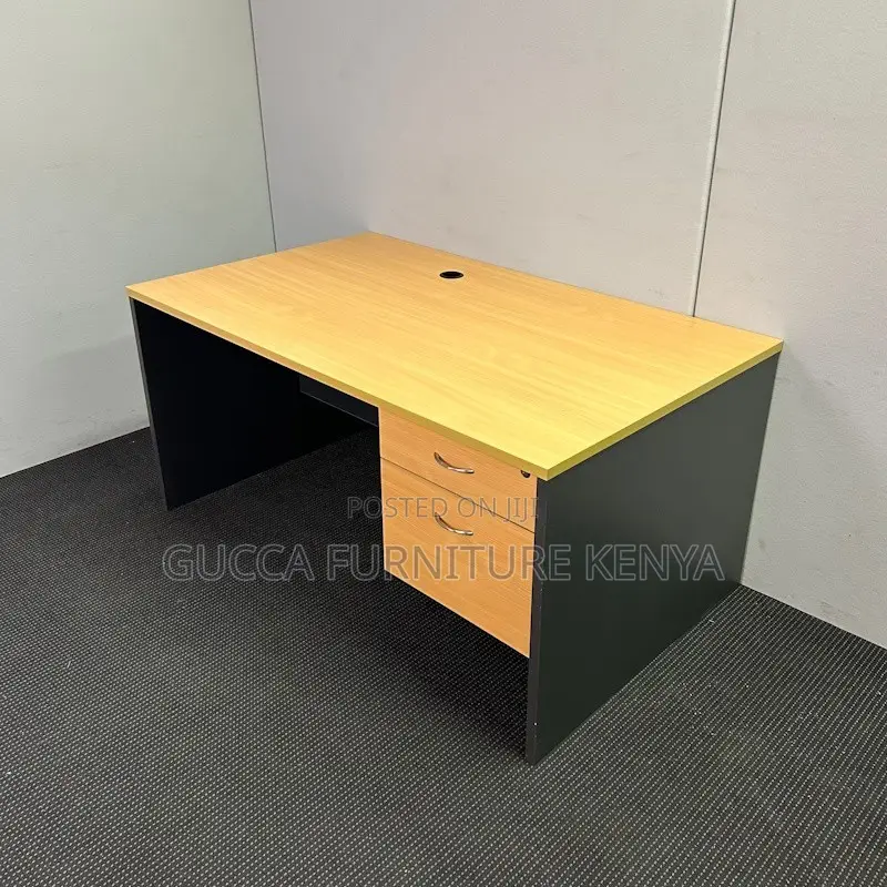 Office Desk: 120cm Classic Cherry Wood Study Clerical Desk