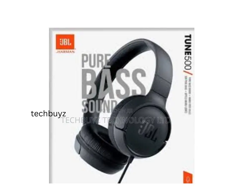 JBL Tune 500 - Wired on-Ear Headphones, JBL Pure Bass Sound