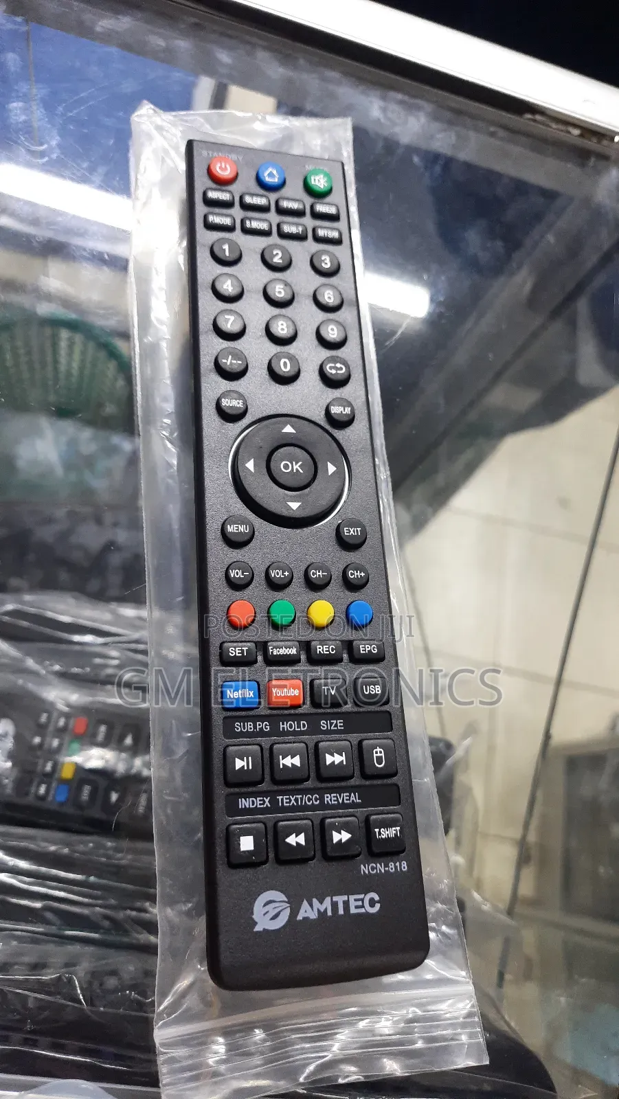 Amtec Smart Led Tv Replacement Remote Free Batteries