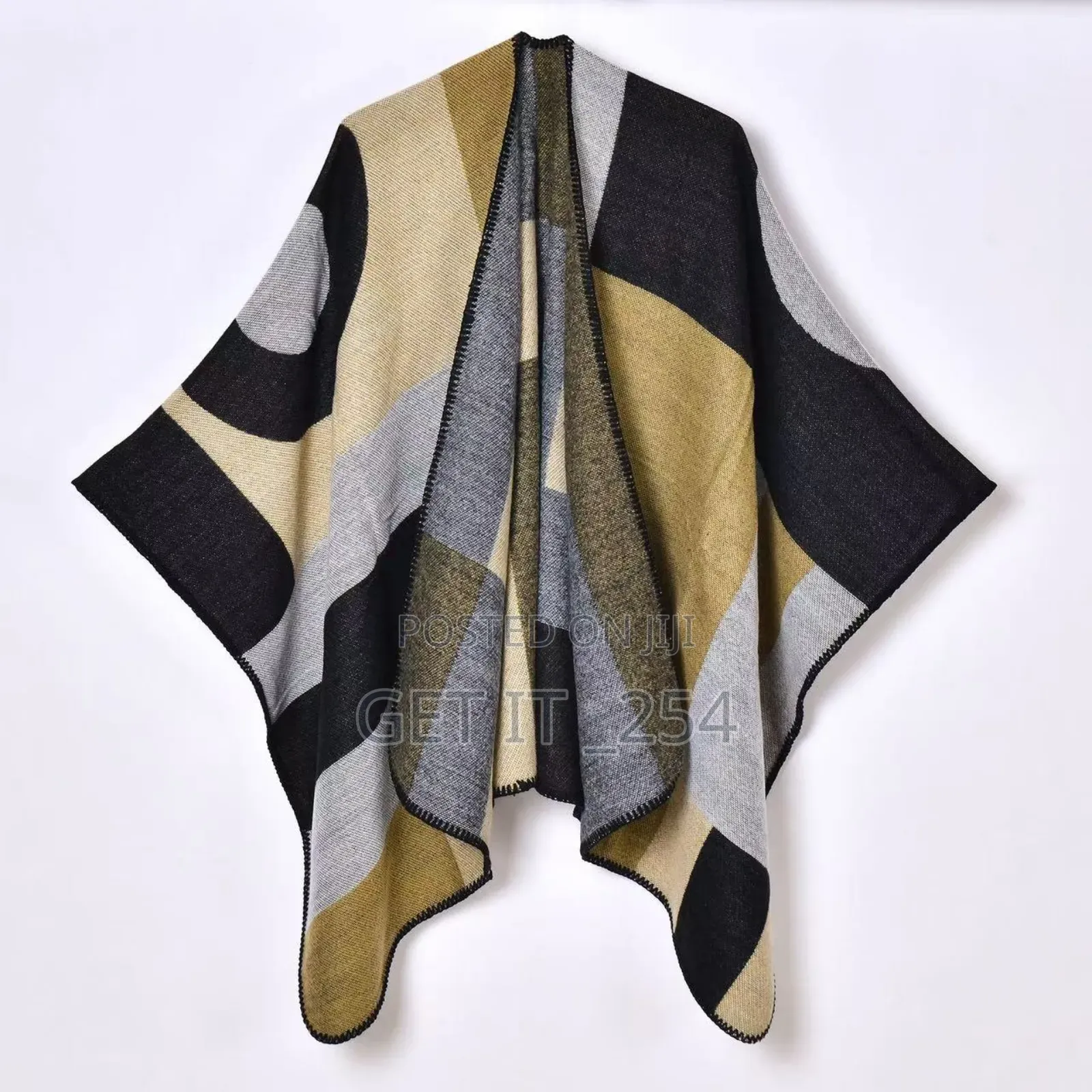 *Women's Geometric Wrap Shawl/Poncho*