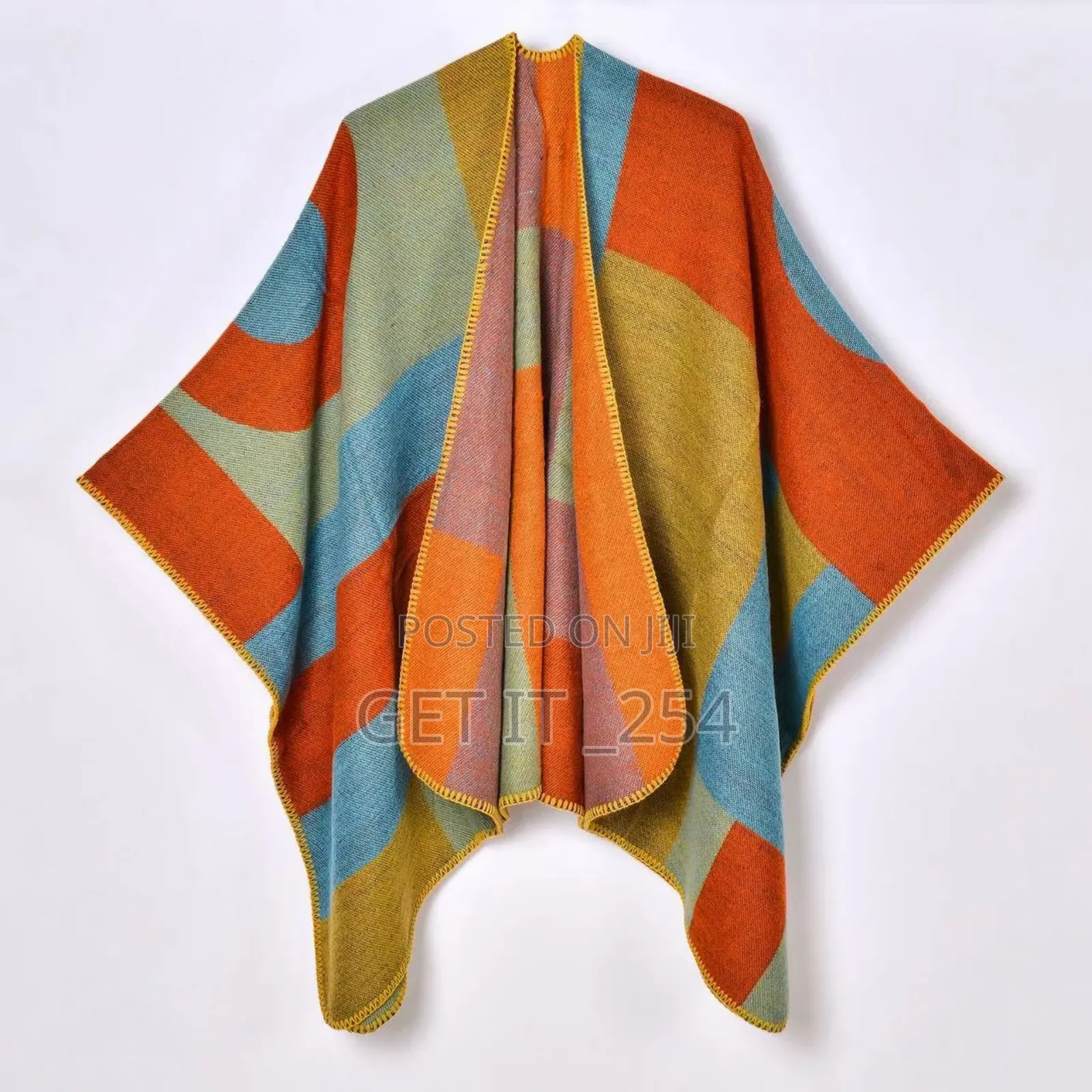 *Women's Geometric Wrap Shawl/Poncho*