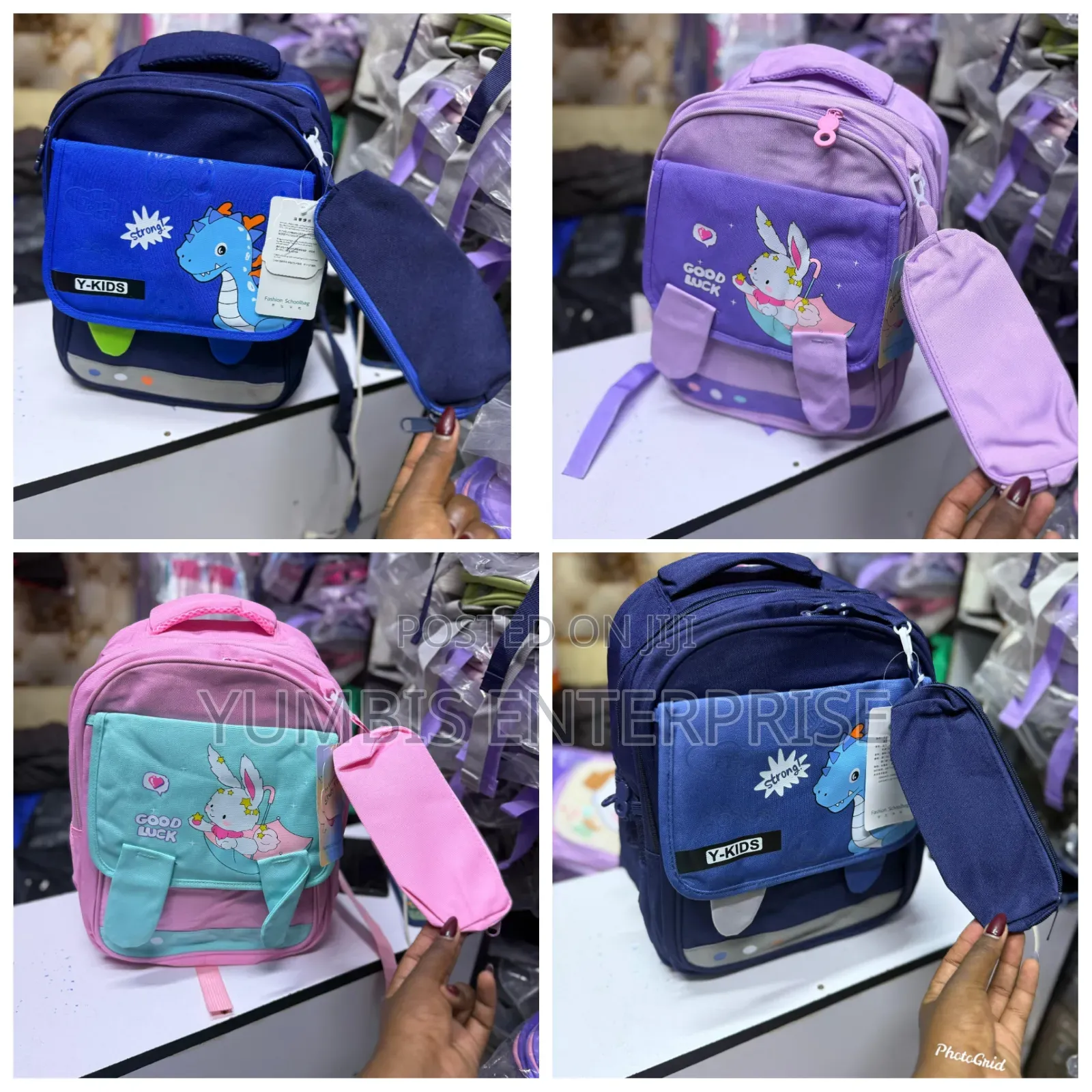 School Bags for Pp1,Pp2,Grade 1 With a Pencil Poach