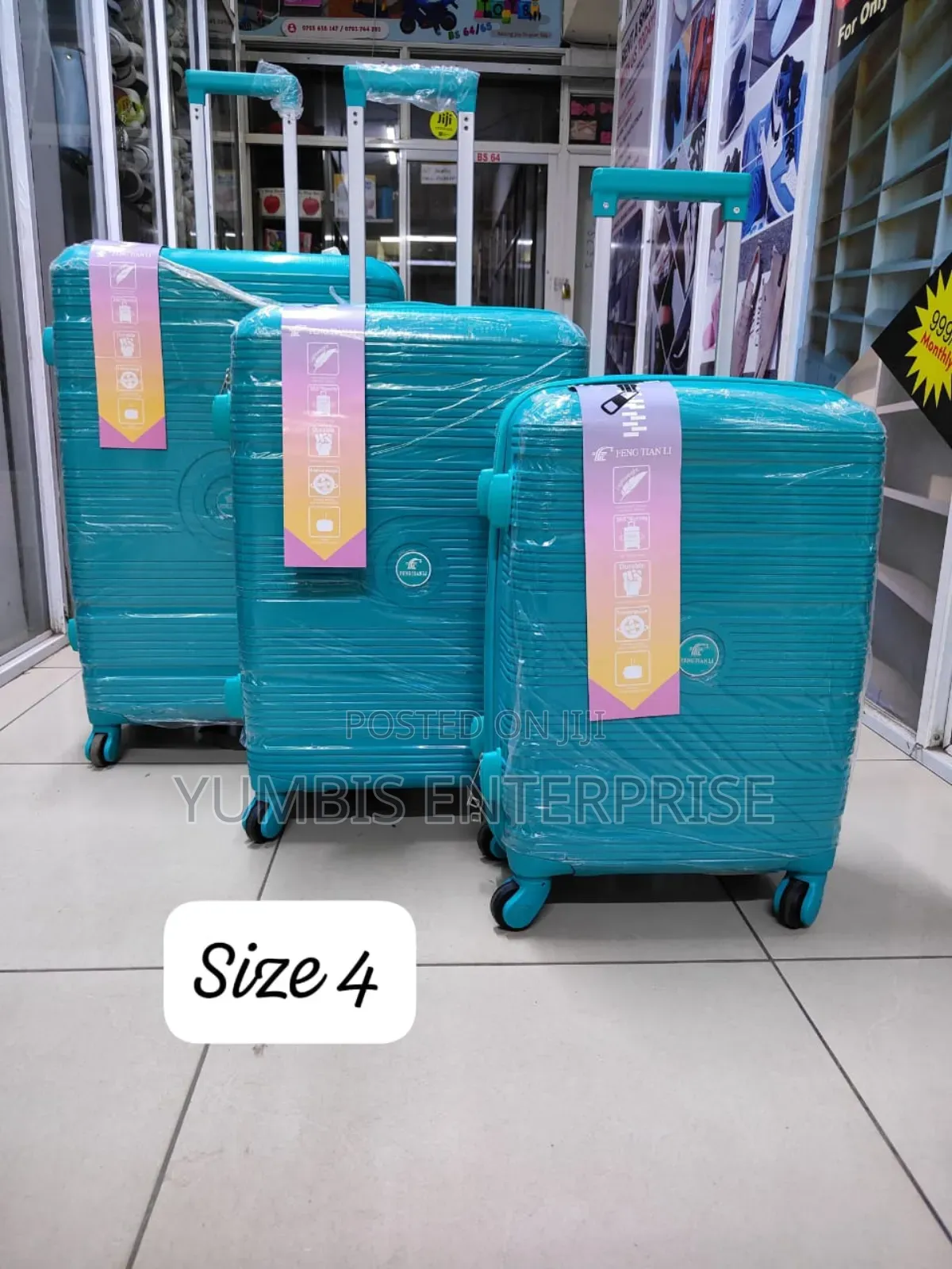 Rubber Suitcases a Set of 3 in 1 (No 27/4) at Kes 8000