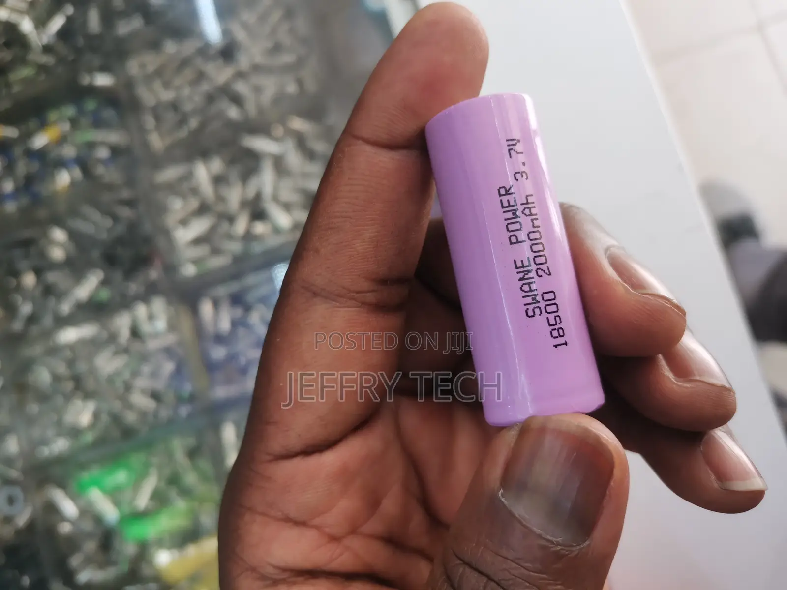 Battery Li-Ion 18500 3.7v 2000mah Flat Top (Attention 18 X