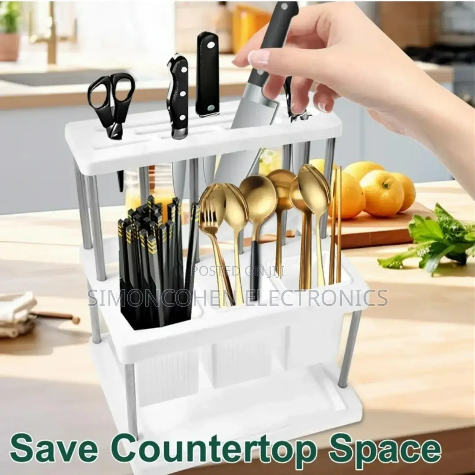 Cutlery Holder With 3 Spoon Slots