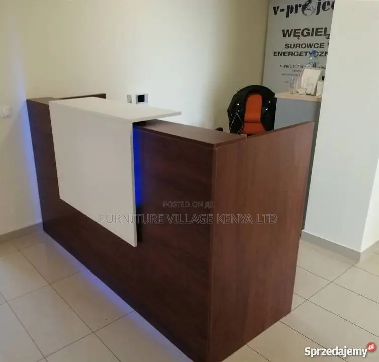 Office Furniture:Wooden Reception Welcome Table – 1.8 Meters